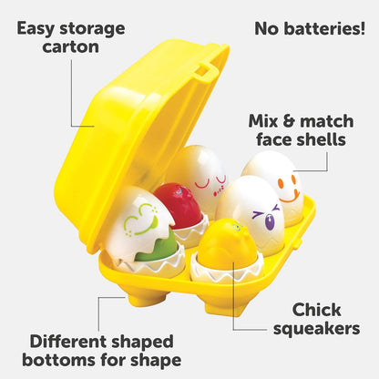 Hide and Squeak Eggs Baby Sensory Toy