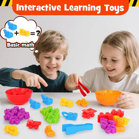 Transportation Counting and Color Sorting Toys for Toddlers