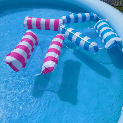 4-in-1 Inflatable Water Hammock Set with Pump (Pack of 2) – Pool & Beach Floating Loungers