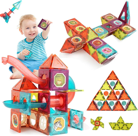 Montessori Magnetic Building Blocks 111 Pieces