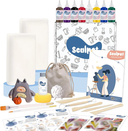 Air Dry Clay Kit, Pottery Kit for Beginners