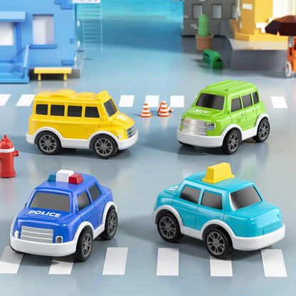 Transport Vehicles Toys for Toddlers, 5 in 1 Truck Friction Power Toy Car With Light and Sound (City Truck)