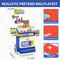 BBQ Grill Playset With Smoke, Sound & Light