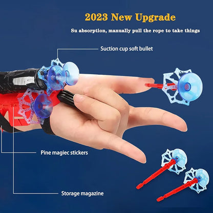 2Pcs Spider Silk Launcher Set for Kids- Can Grab Small Objects