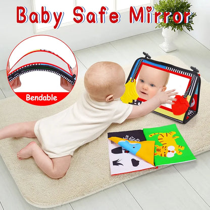 Baby Mirror Tummy Time Book