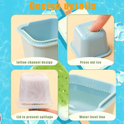 Healthy Ice Pop Maker Set™• 6 Reusable Freezer Cups