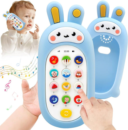 Learning Cell Phone Toy with Music Sounds Teether Sensory Toy