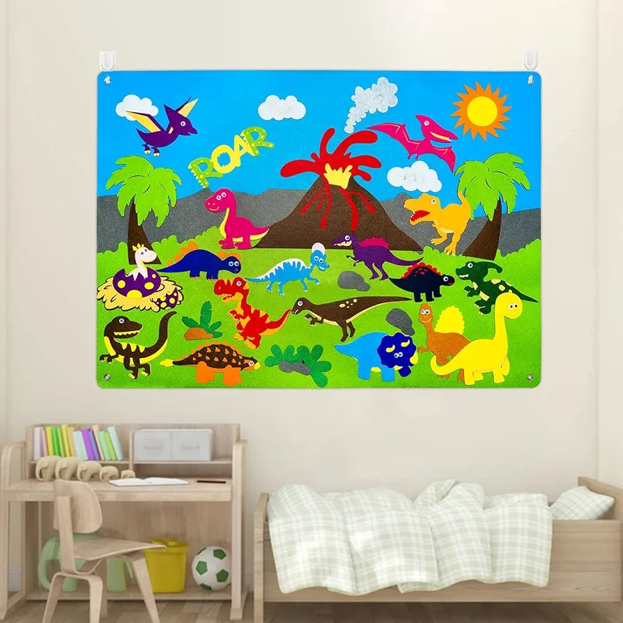 Montessori dino busy board