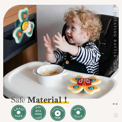 Suction Cup Spinner Toys 3 pack