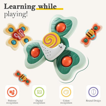 Suction Cup Spinner Toys 3 pack