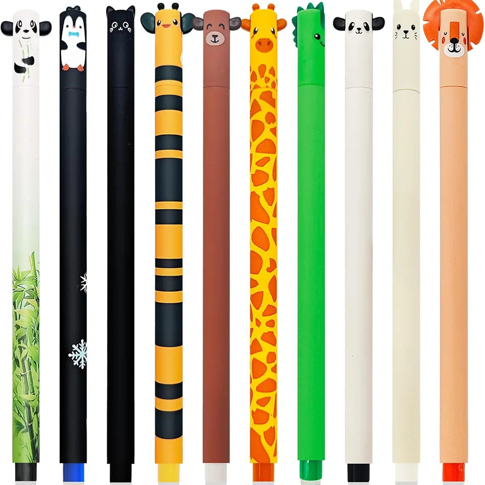 2-in-1 Cat Pencil Case & Desk Organizer + 8 Erasable Pens