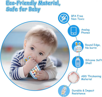 Learning Cell Phone Toy with Music Sounds Teether Sensory Toy
