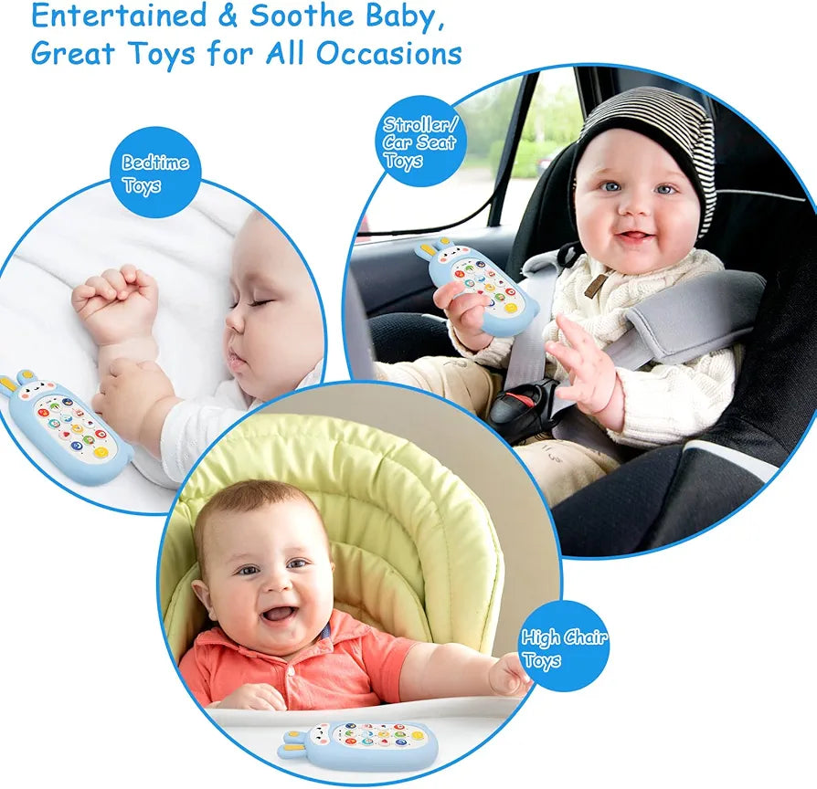 Learning Cell Phone Toy with Music Sounds Teether Sensory Toy