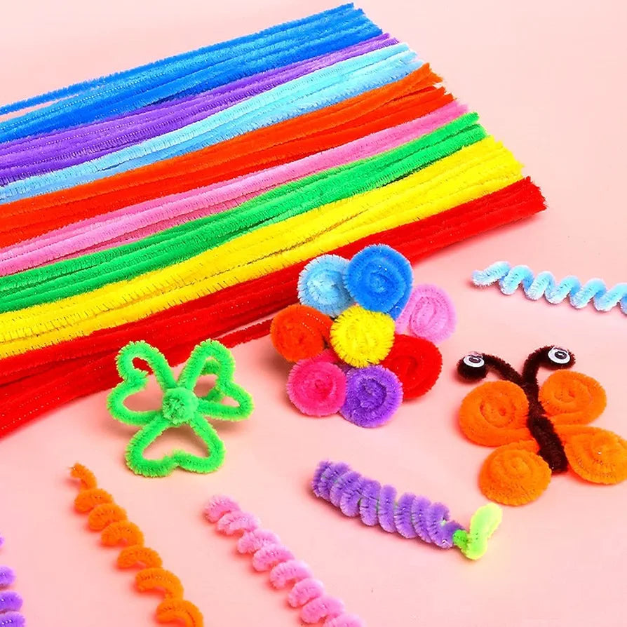 Pipe Cleaner, 100 pcs for DIY Decorations and Crafts
