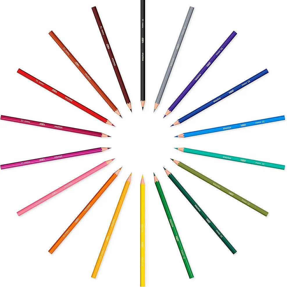 Bic Kids Evolution ECOlutions Colouring Pencils - Metal Box of 18