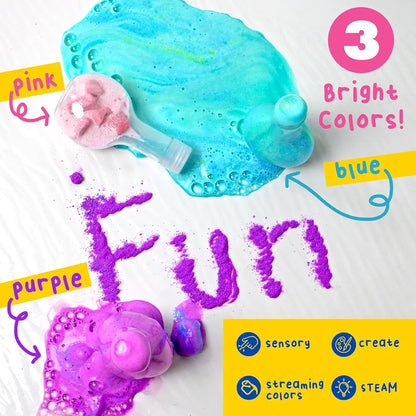 Tub Works Kids Bath Bomb Potion 6 Pack, Foams & Bubbles