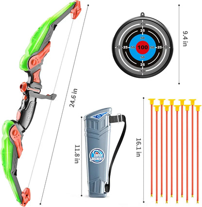 Archery Toy Set - Indoor and Outdoor Toys for Boys Girls(Green)