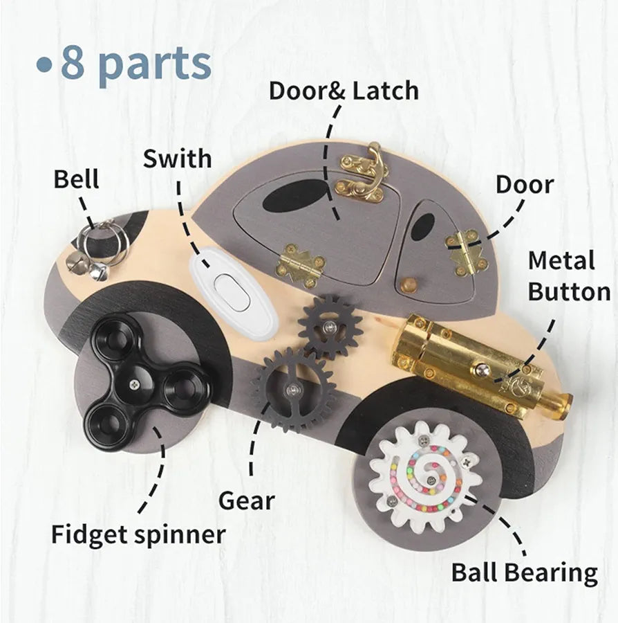 Montessori Unlocking Car Busy Board
