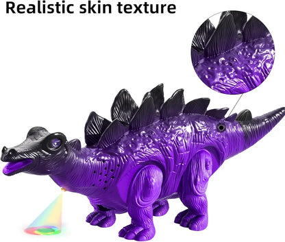 3 Pack Electrical Walking Dinosaur for Toddlers 3-4 3-5 Years with Sound and Light Up