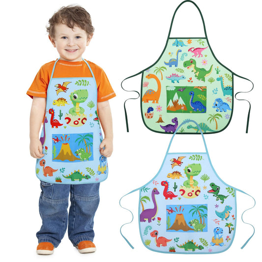 Kids Dinosaur Apron with Pockets