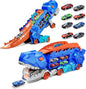 Transforming Dinosaur Monster Truck Playset 🦖 Dino Carrier + 8 Alloy Cars & DIY Road Track