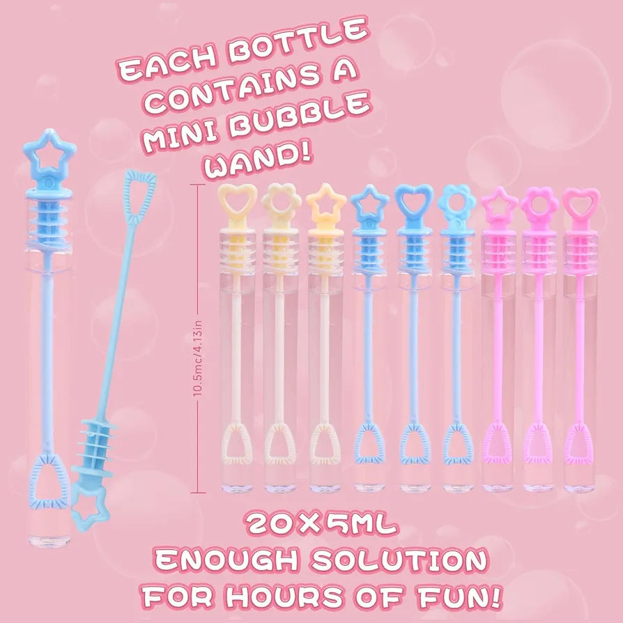 20 pieces mini bubble set