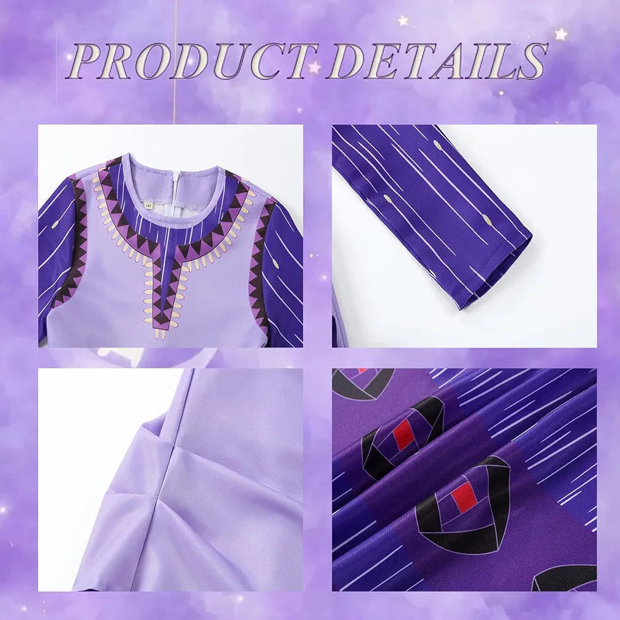 Princess Asha Dress Cosplay Costume Outfits Anime