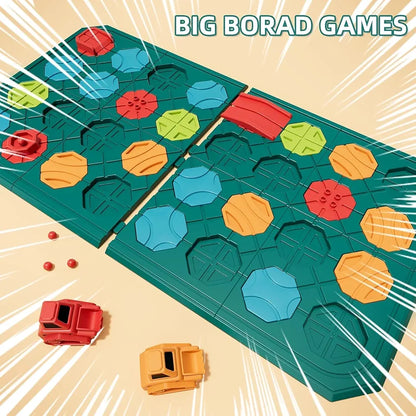 Montessori STEM Road Building Board Game  Educational Logic Puzzle for Kids