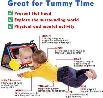 Baby Mirror Tummy Time Book