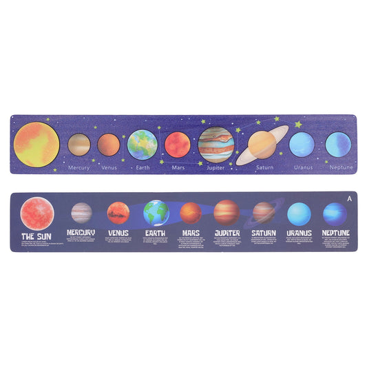 Montessori Wooden Solar System Puzzles Board Game for Learning Planets