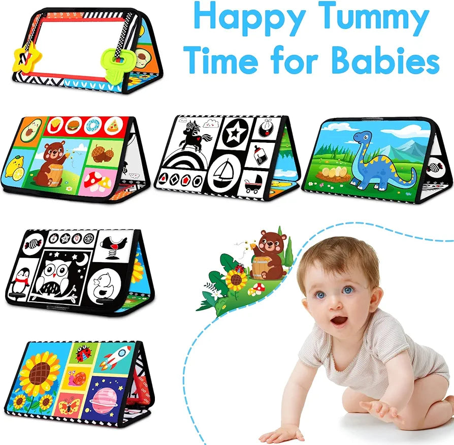 Baby Mirror Tummy Time Book