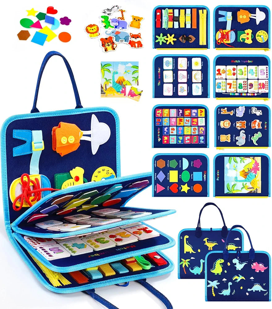 Blue busy book 🦖🦕