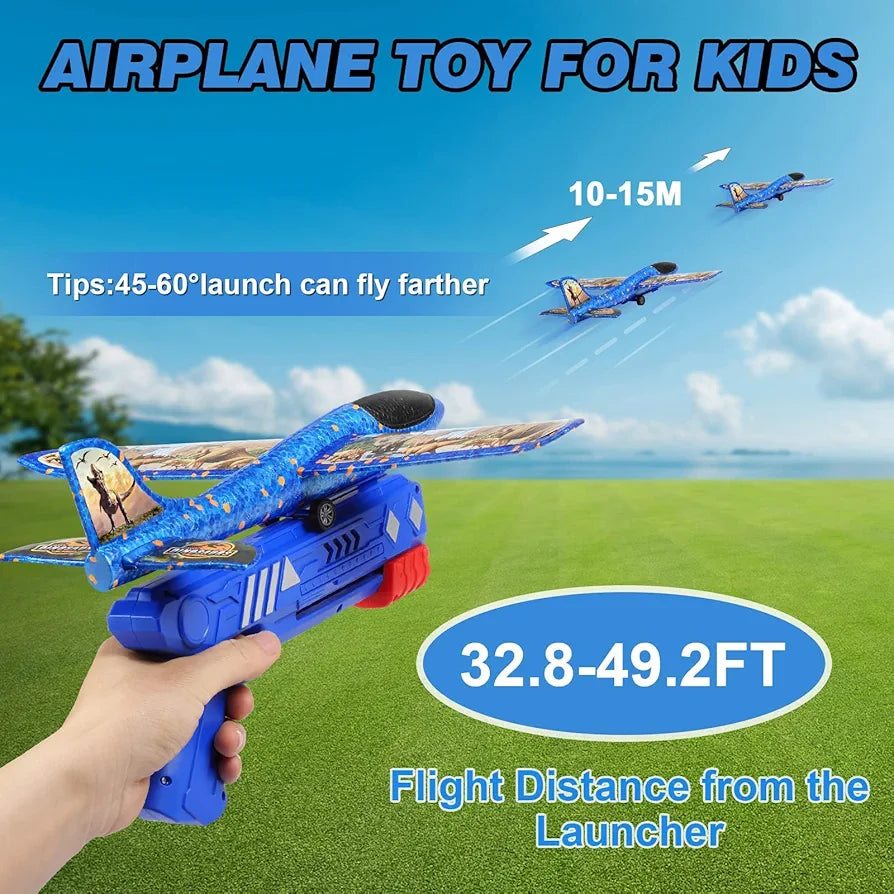 3 pack Plane Launcher, Outdoor interactive toy
