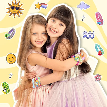 2 in 1 Friendship Bracelet Making Kit with Bracelet Loom, Beads & Threads