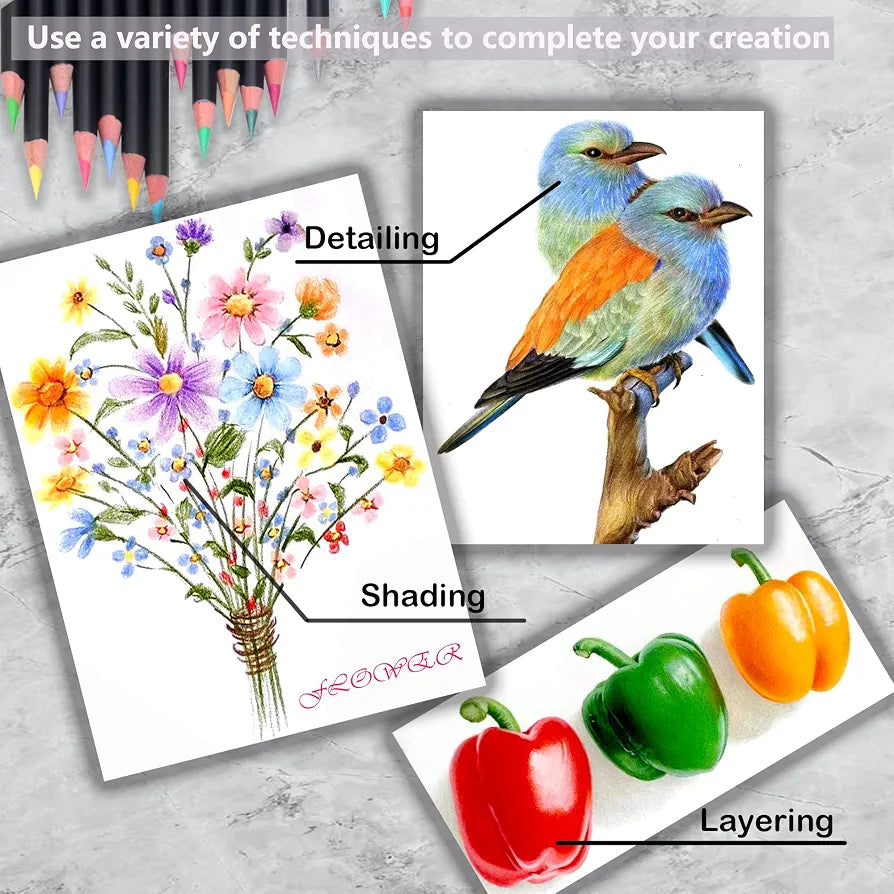 KALOUR Colored Pencils Set of 72 Colors