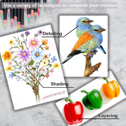 KALOUR Colored Pencils Set of 72 Colors