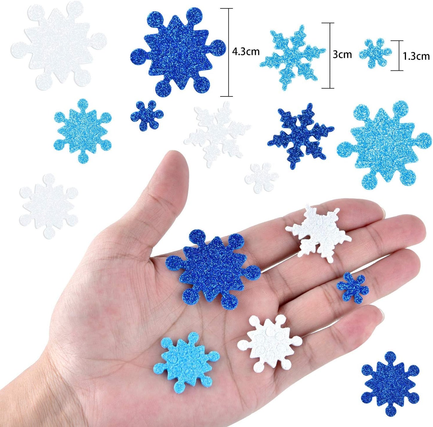 Self-Adhesive Snowflake Foam Stickers