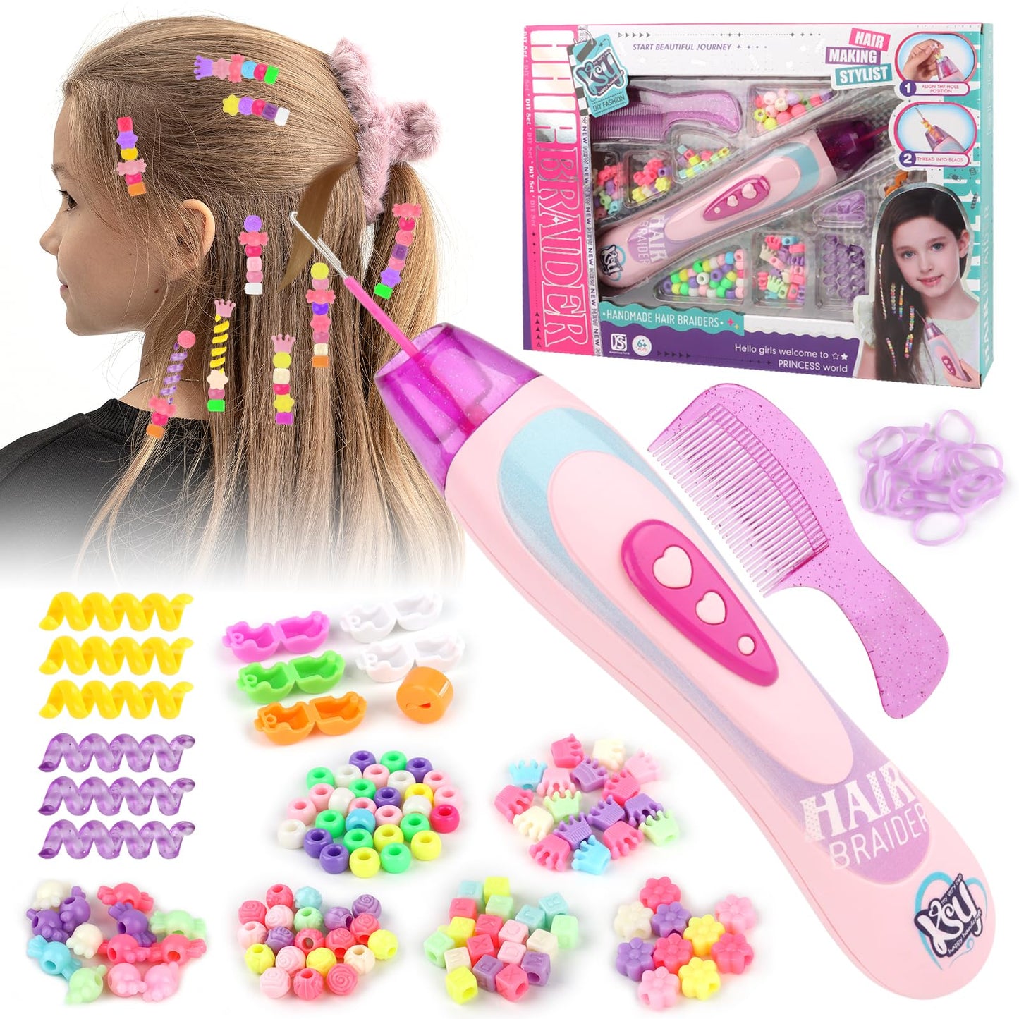 Jewellery Set for Hair with Braiding Machine