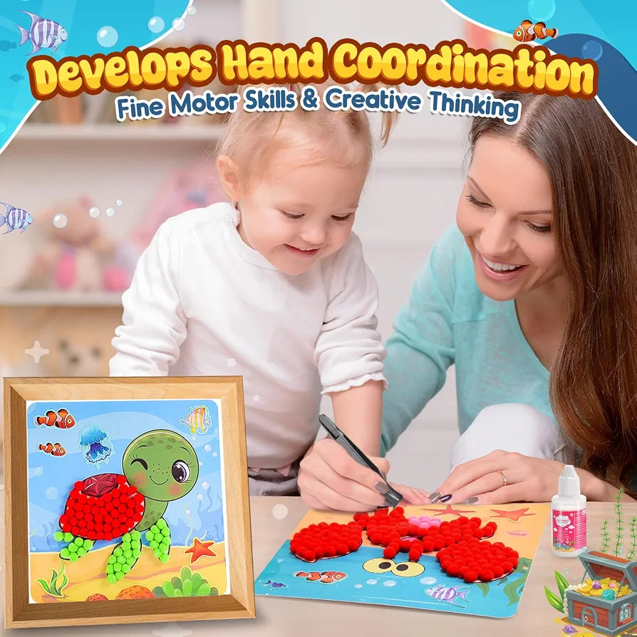 DIY Pom Pom Crafts & Art Kit