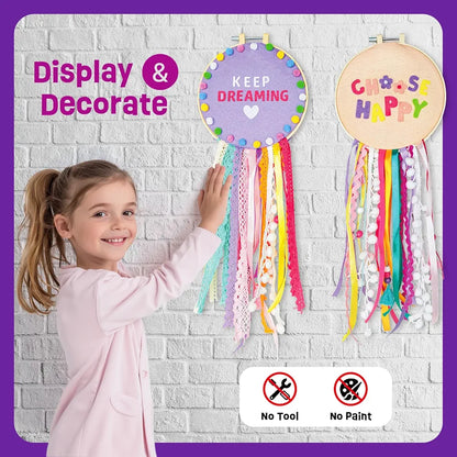 Dream Catcher Craft Kit™ Create 2 Beautiful Room Decorations (39+ Pieces)