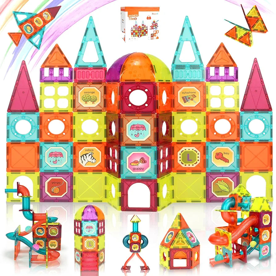 Montessori Magnetic Building Blocks 111 Pieces