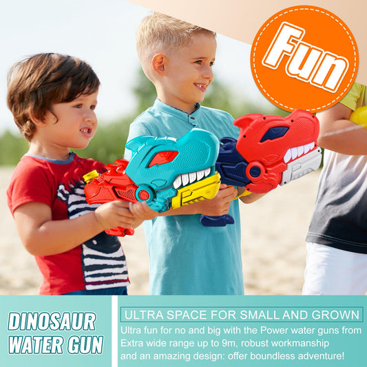 2-Pack Dino Blast Water Guns  (600ml)