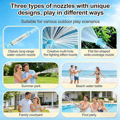 Firework-Shaped Spray Water Gun 4 pack