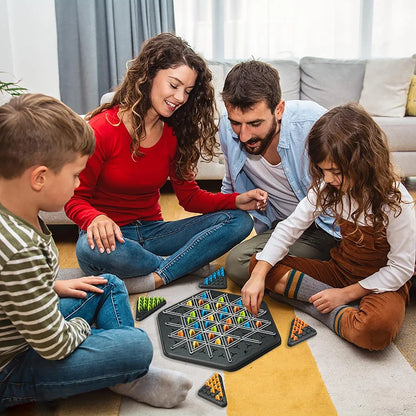 Chain Triangle Chess Strategy Board Game 2–4 Player Family Logic Game for Kids & Adults (6+ Years)