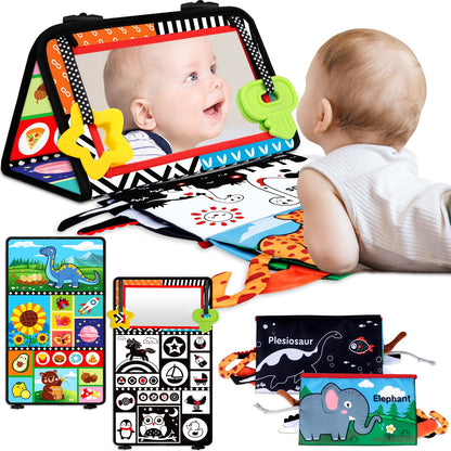 Baby Mirror Tummy Time Book