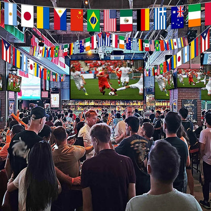 100 Countries String Flag
