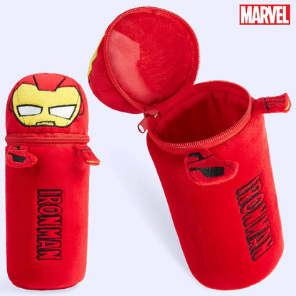 Marvel Spiderman Colored Pencils and Pencil Case 48 Pcs Art Supplies (Red Iron Man)