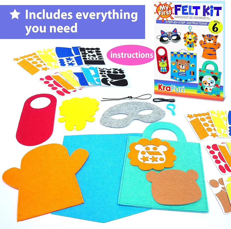 My First Felt Kit Animal Craft Kit For Kids And Toddlers