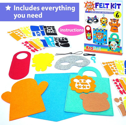 My First Felt Kit Animal Craft Kit For Kids And Toddlers