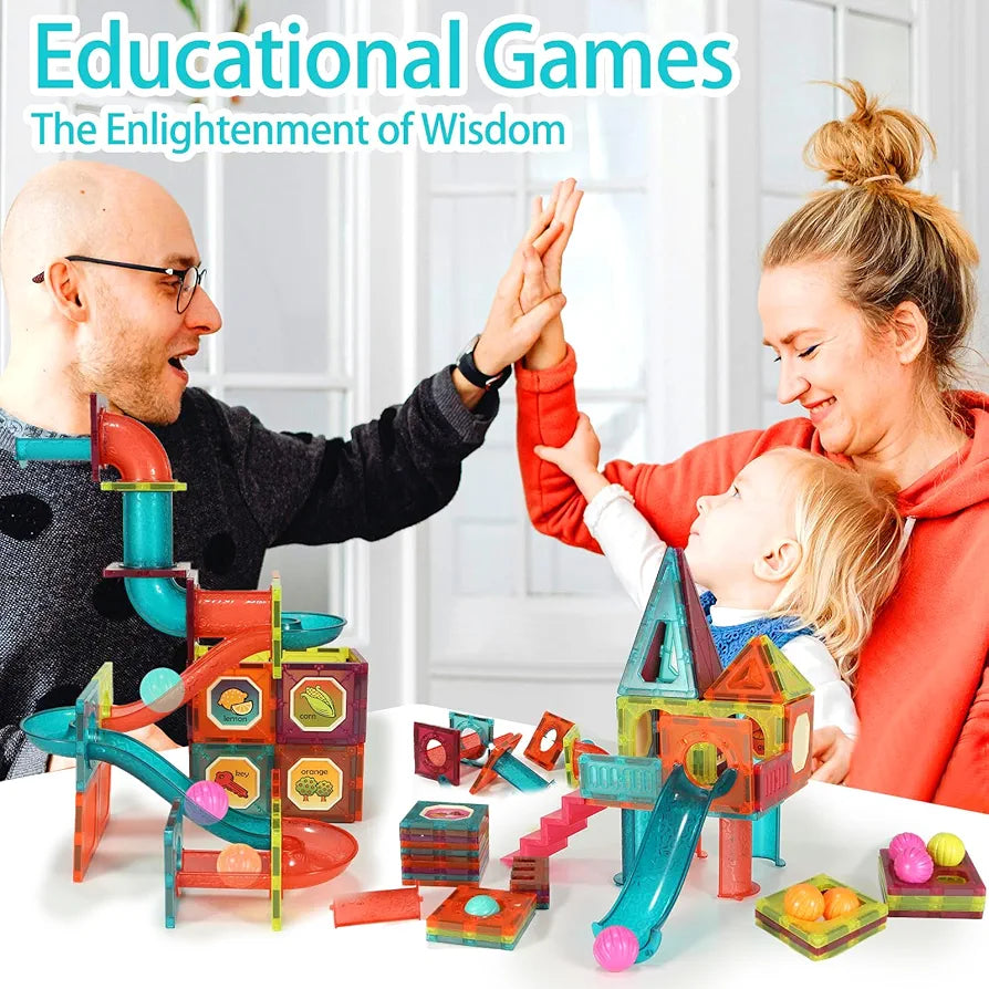 Montessori Magnetic Building Blocks 111 Pieces